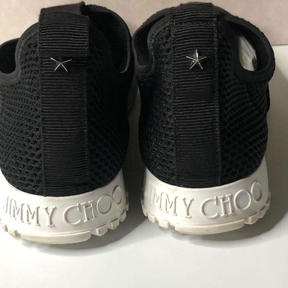 Jimmy Choo Black Slip-On Mens Sneakers Size 9.5 - Picture 4 of 9